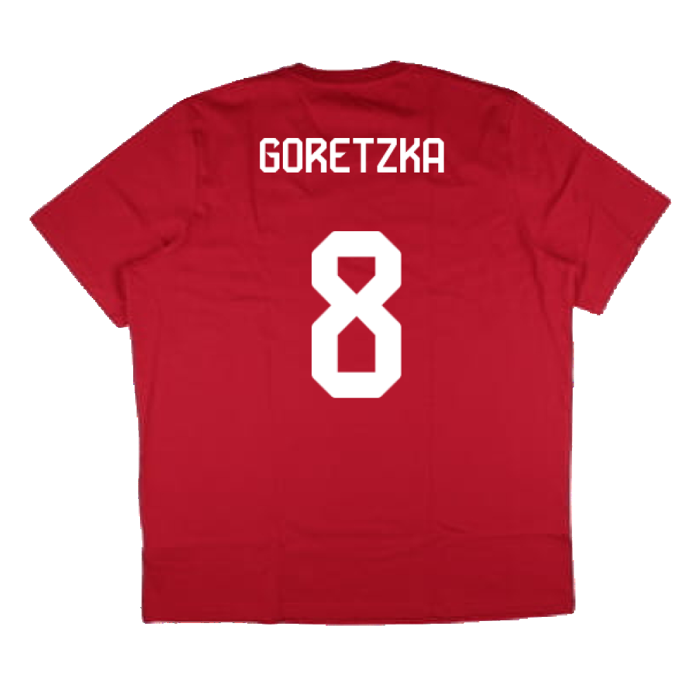 2024-2025 Bayern Munich DNA Graphic Tee (Red) (Goretzka 8)