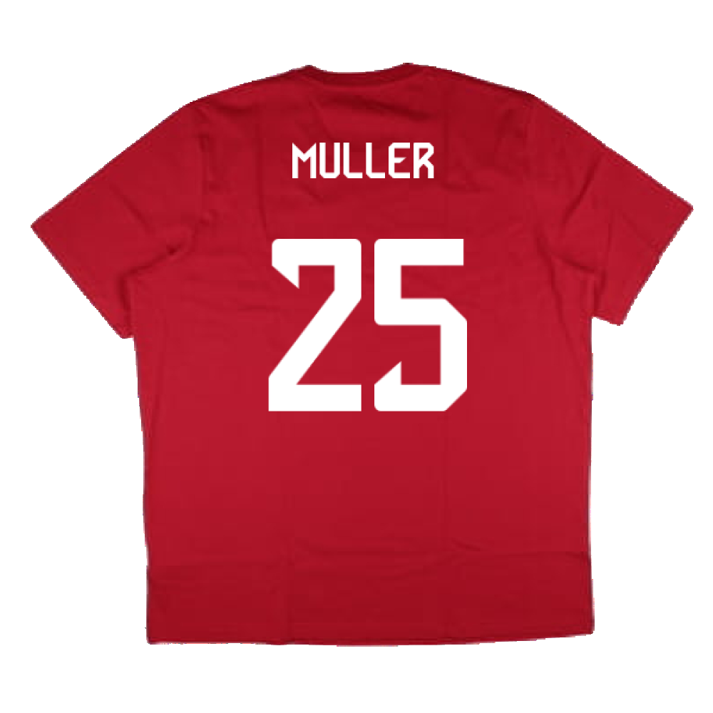 2024-2025 Bayern Munich DNA Graphic Tee (Red) (Muller 25)