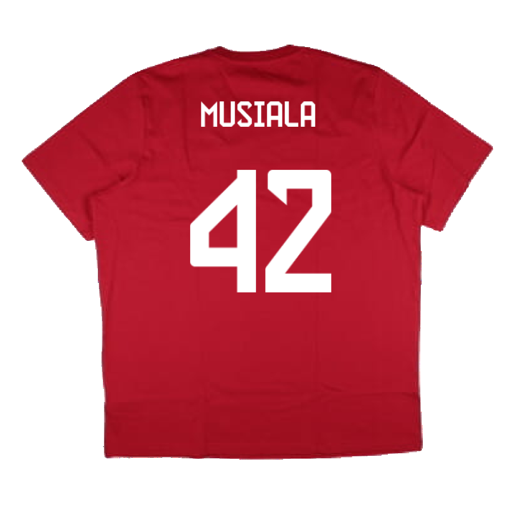 2024-2025 Bayern Munich DNA Graphic Tee (Red) (Musiala 42)