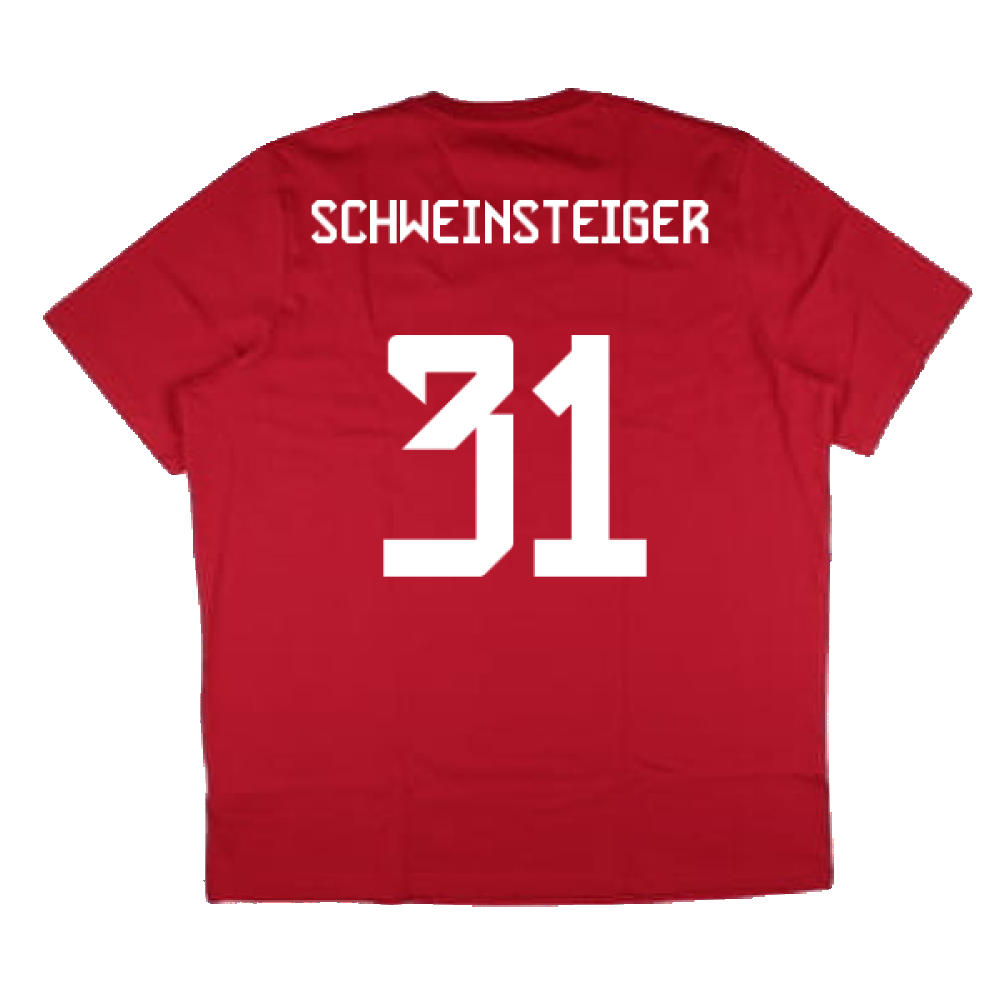2024-2025 Bayern Munich DNA Graphic Tee (Red) (Schweinsteiger 31)