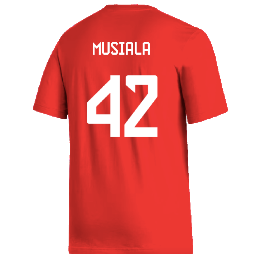 2024-2025 Bayern Munich DNA Tee (Red) (Musiala 42)