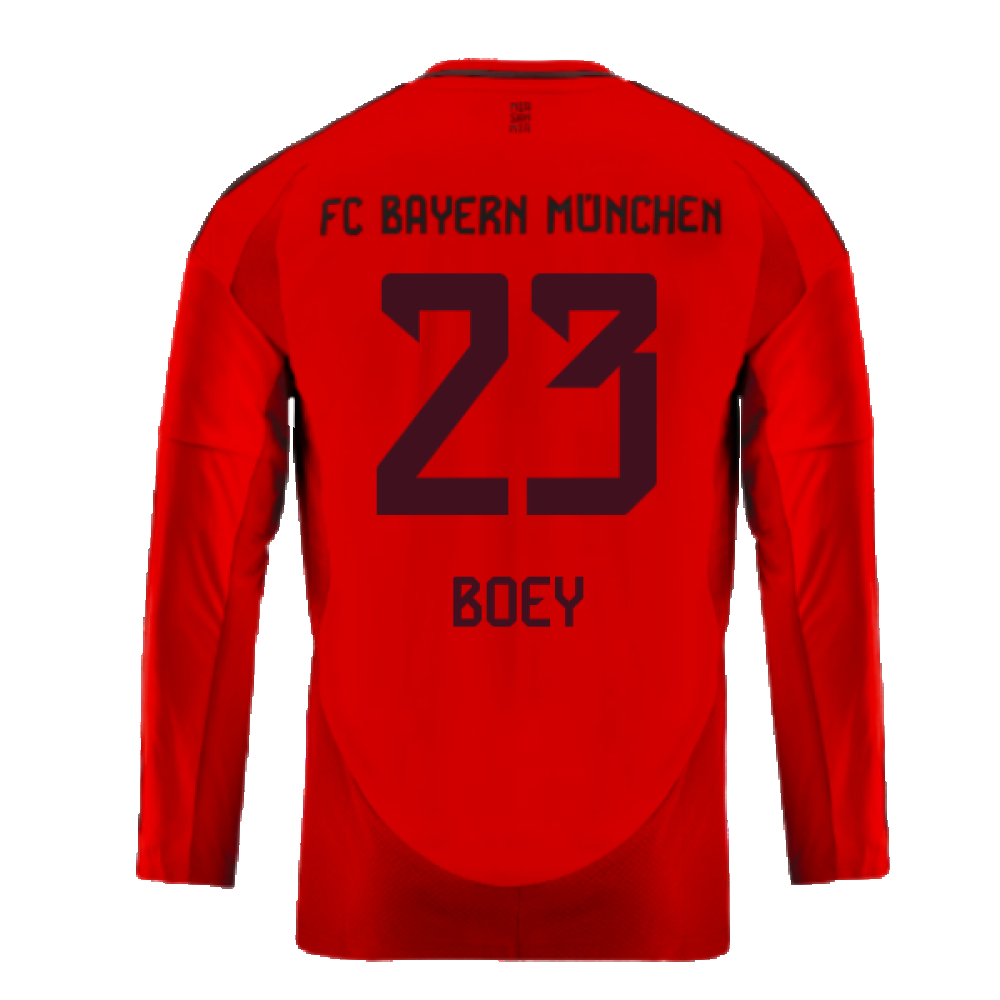 2024-2025 Bayern Munich Long Sleeve Home Shirt (Kids) (Boey 23)