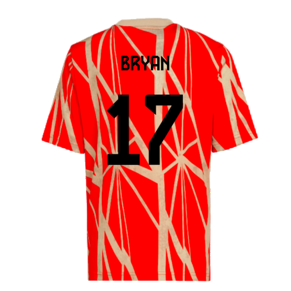 2024-2025 Bayern Munich Pre-Match Shirt (Red) (Bryan 17)