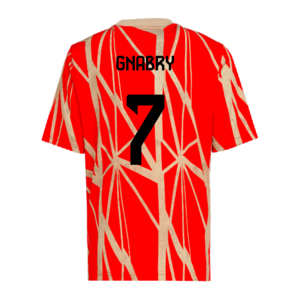 2024-2025 Bayern Munich Pre-Match Shirt (Red) (Gnabry 7)