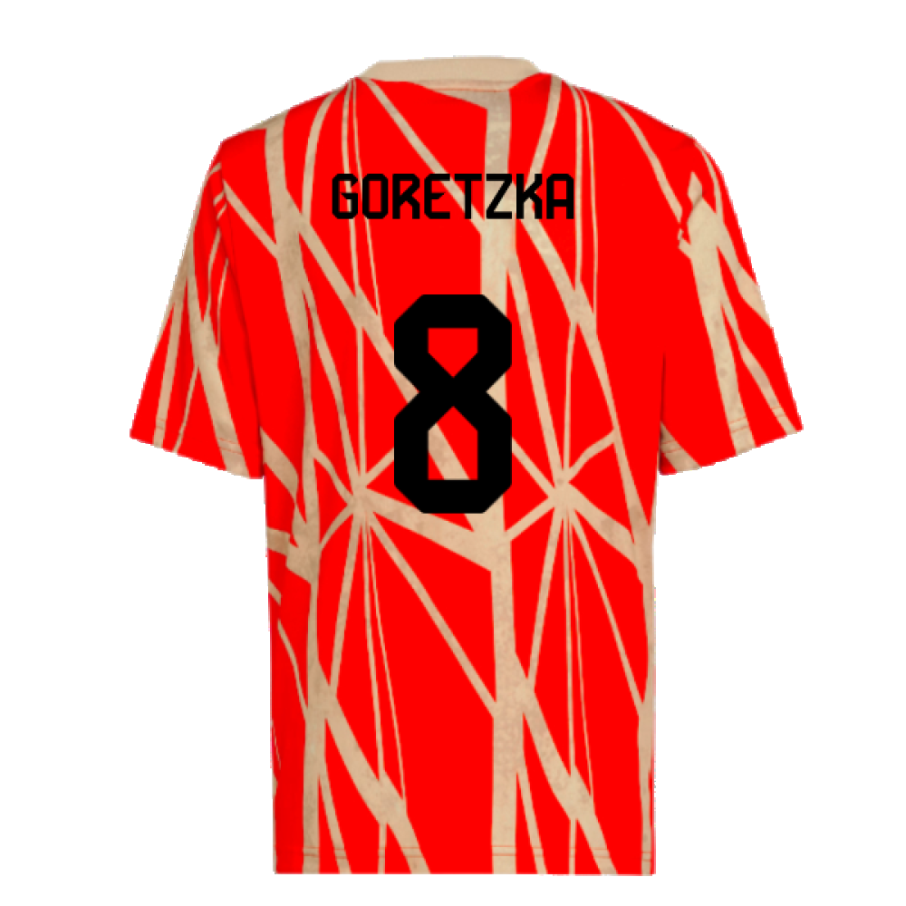 2024-2025 Bayern Munich Pre-Match Shirt (Red) (Goretzka 8)