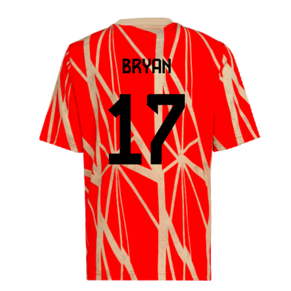 2024-2025 Bayern Munich Pre-Match Shirt (Red) - Kids (Bryan 17)