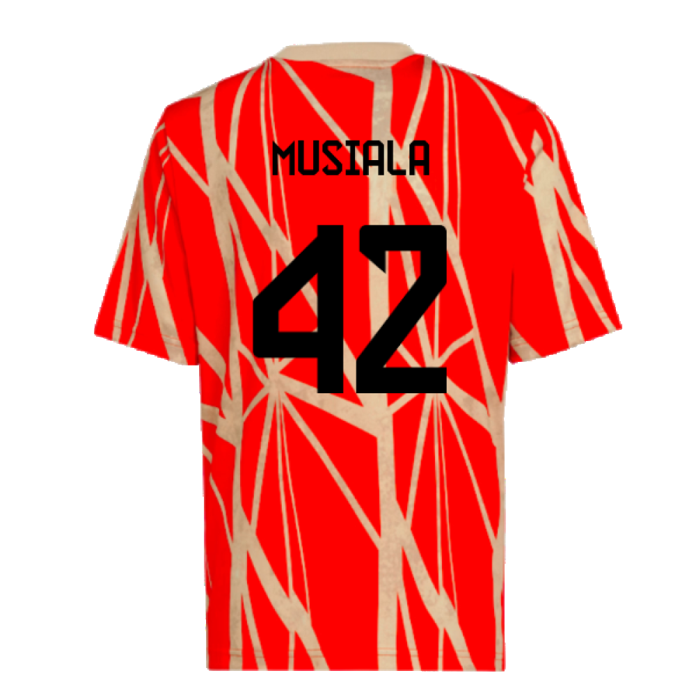 2024-2025 Bayern Munich Pre-Match Shirt (Red) - Kids (Musiala 42)