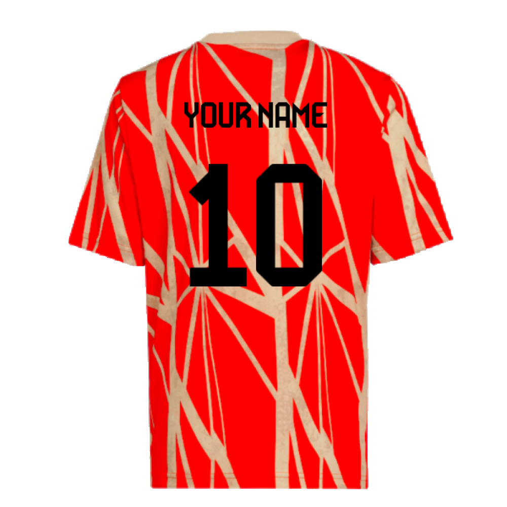 2024-2025 Bayern Munich Pre-Match Shirt (Red) - Kids (Your Name)