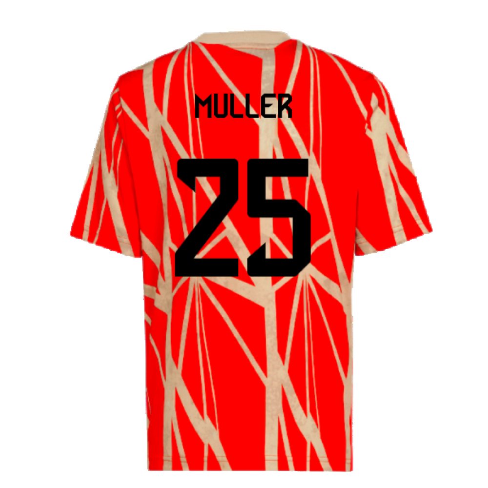 2024-2025 Bayern Munich Pre-Match Shirt (Red) (Muller 25)