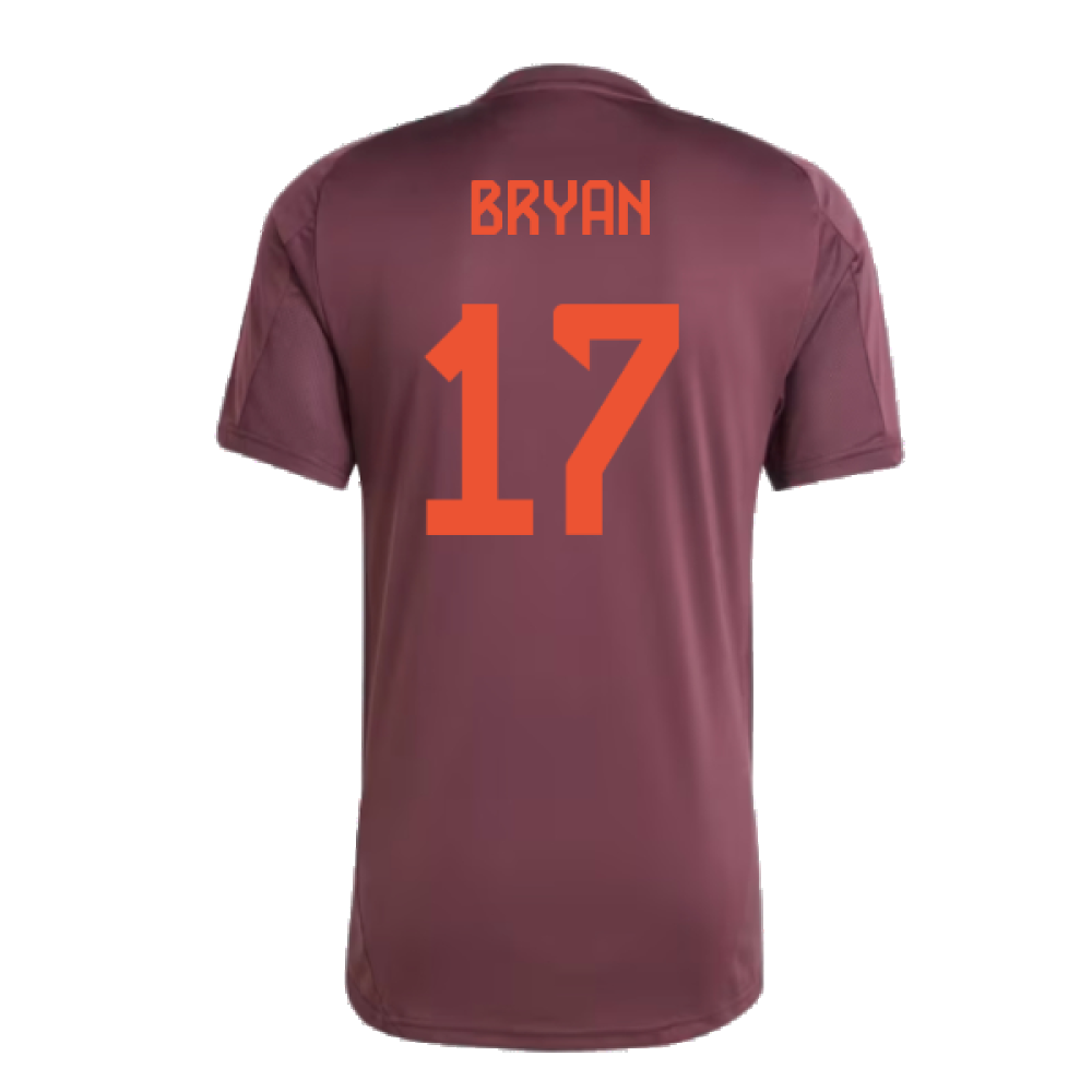 2024-2025 Bayern Munich Training Shirt (Shadow Maroon) (Bryan 17)