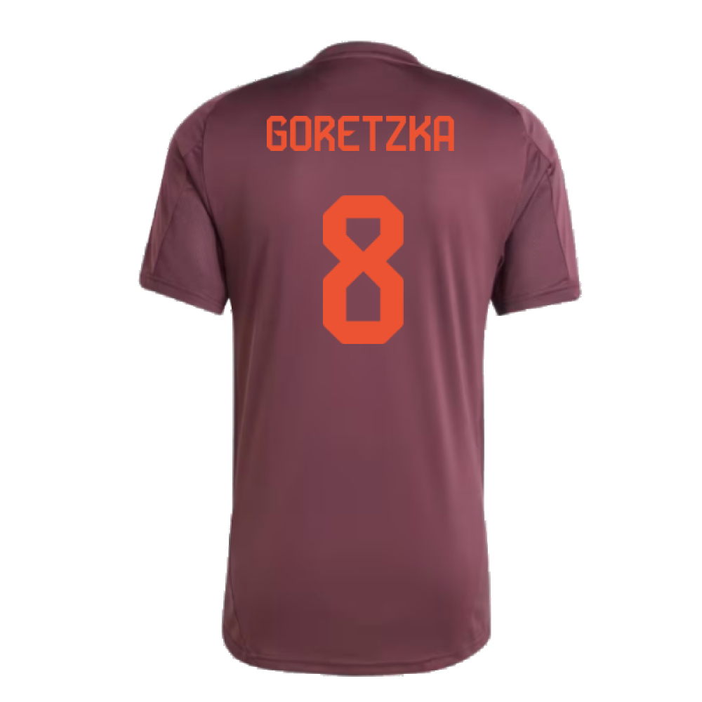 2024-2025 Bayern Munich Training Shirt (Shadow Maroon) (Goretzka 8)