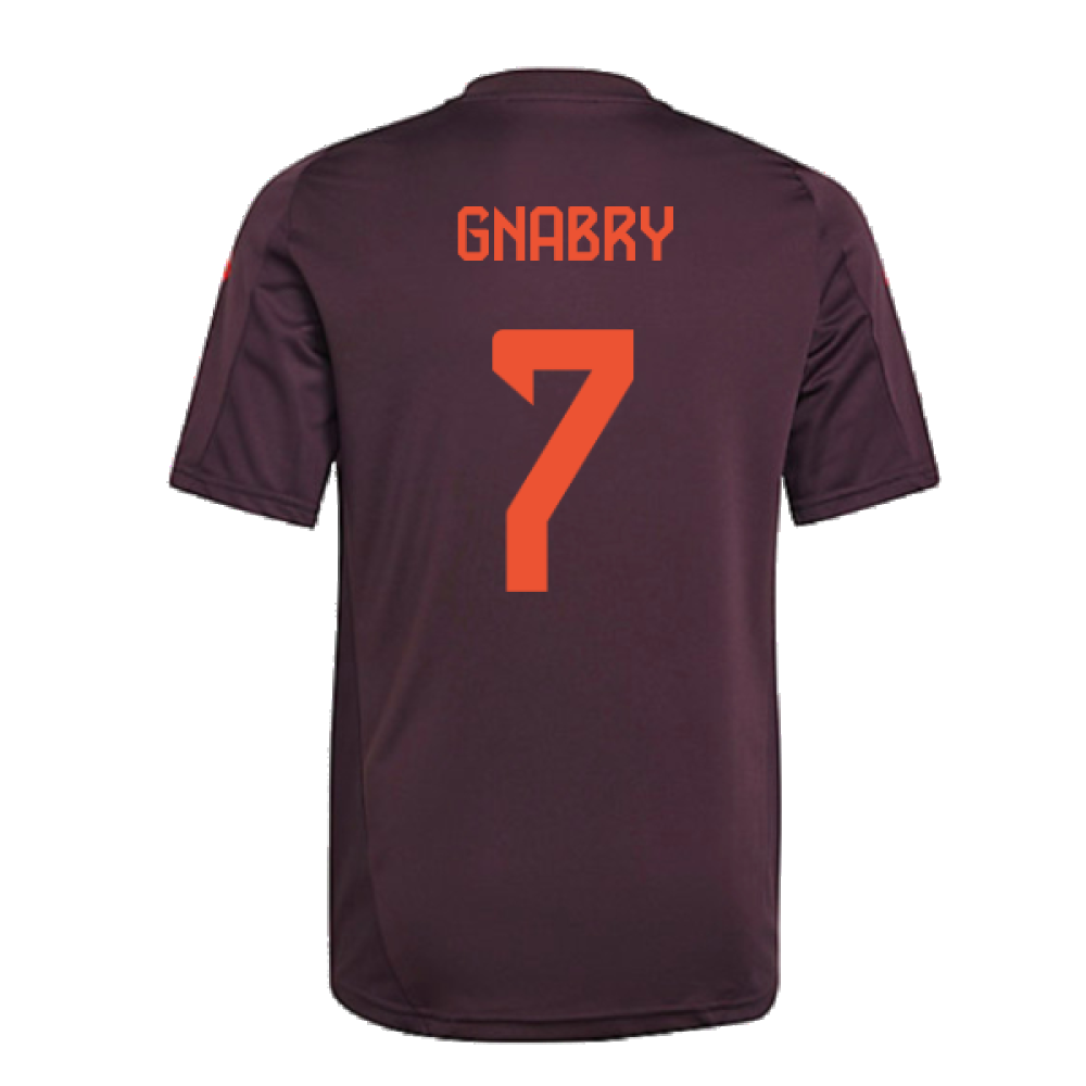 2024-2025 Bayern Munich Training Shirt (Shadow Maroon) - Kids (Gnabry 7)