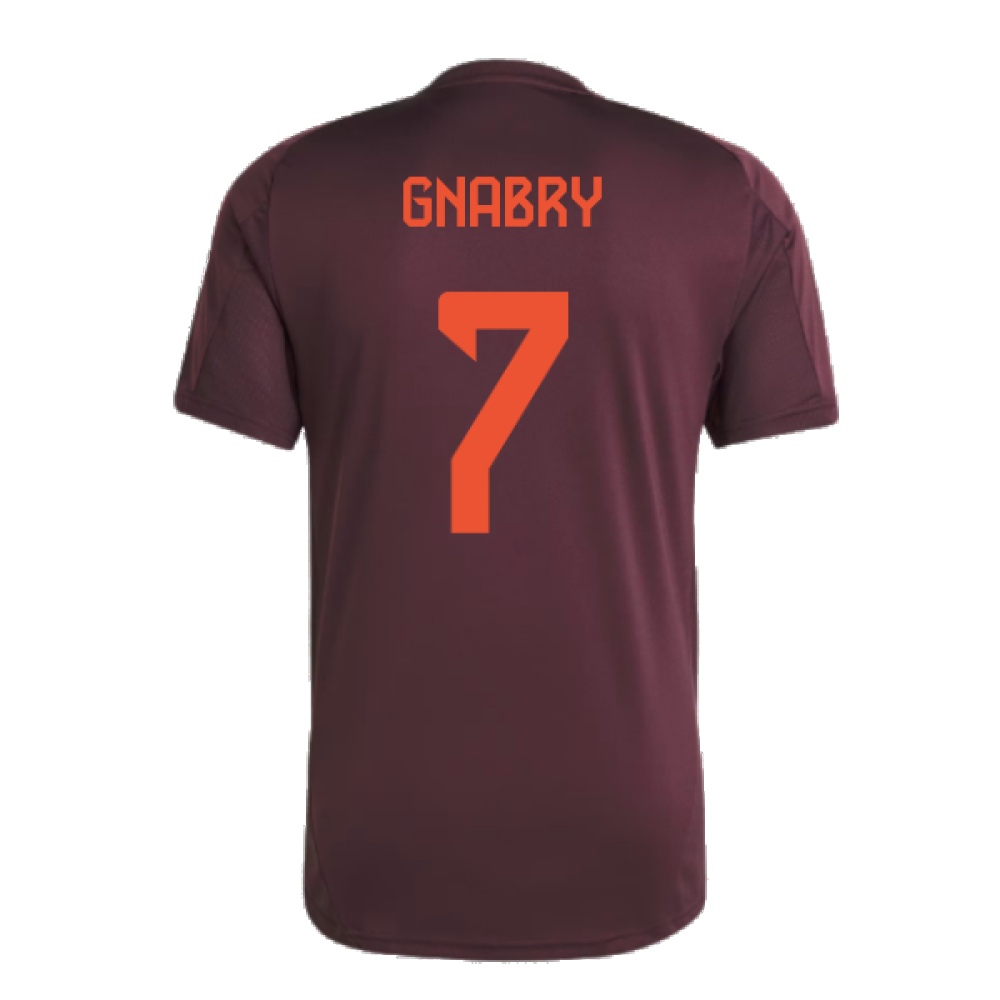 2024-2025 Bayern Munich Training Tee (Shadow Maroon) (Gnabry 7)