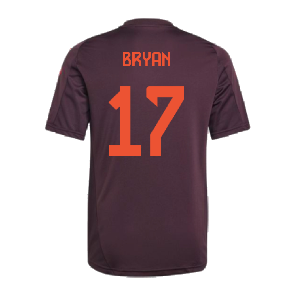 2024-2025 Bayern Munich Training Tee (Shadow Maroon) - Kids (Bryan 17)