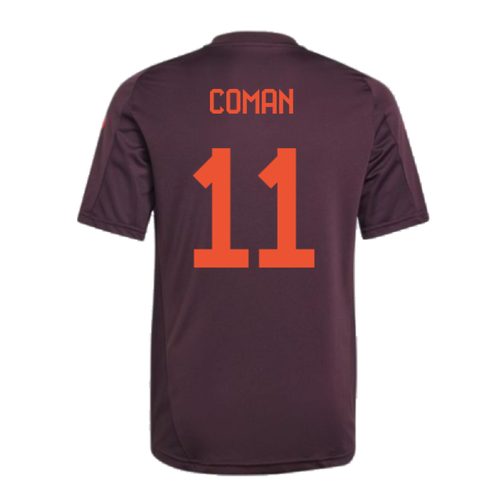 2024-2025 Bayern Munich Training Tee (Shadow Maroon) - Kids (Coman 11)