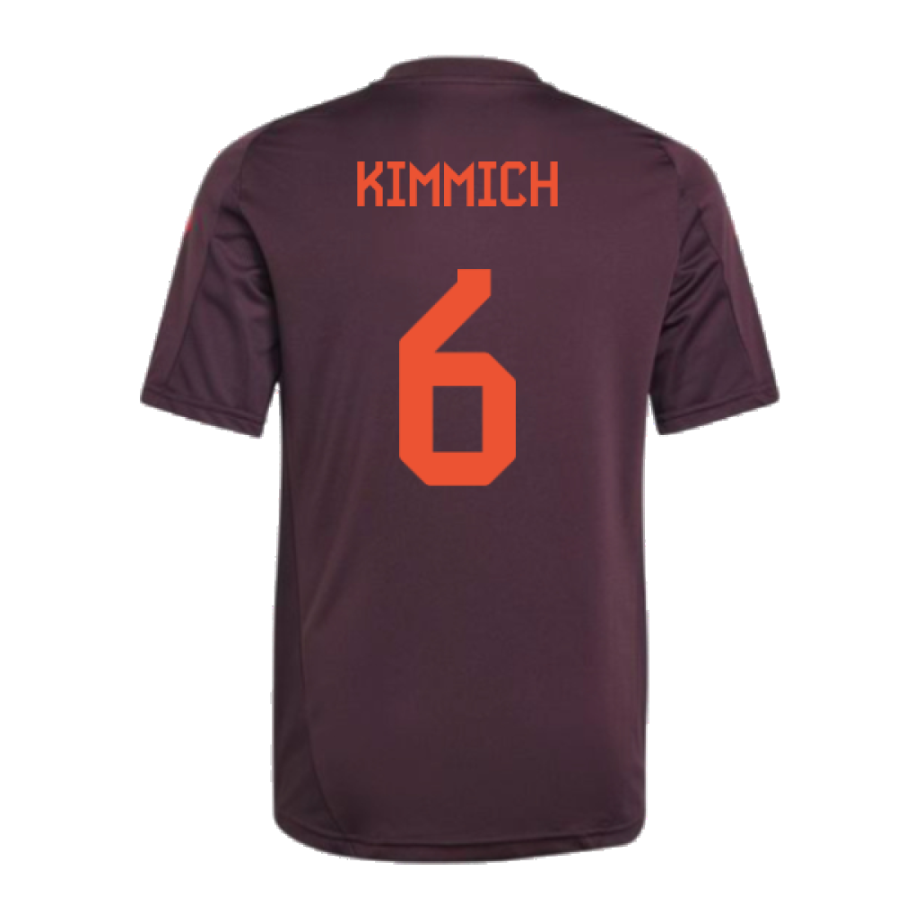 2024-2025 Bayern Munich Training Tee (Shadow Maroon) - Kids (Kimmich 6)