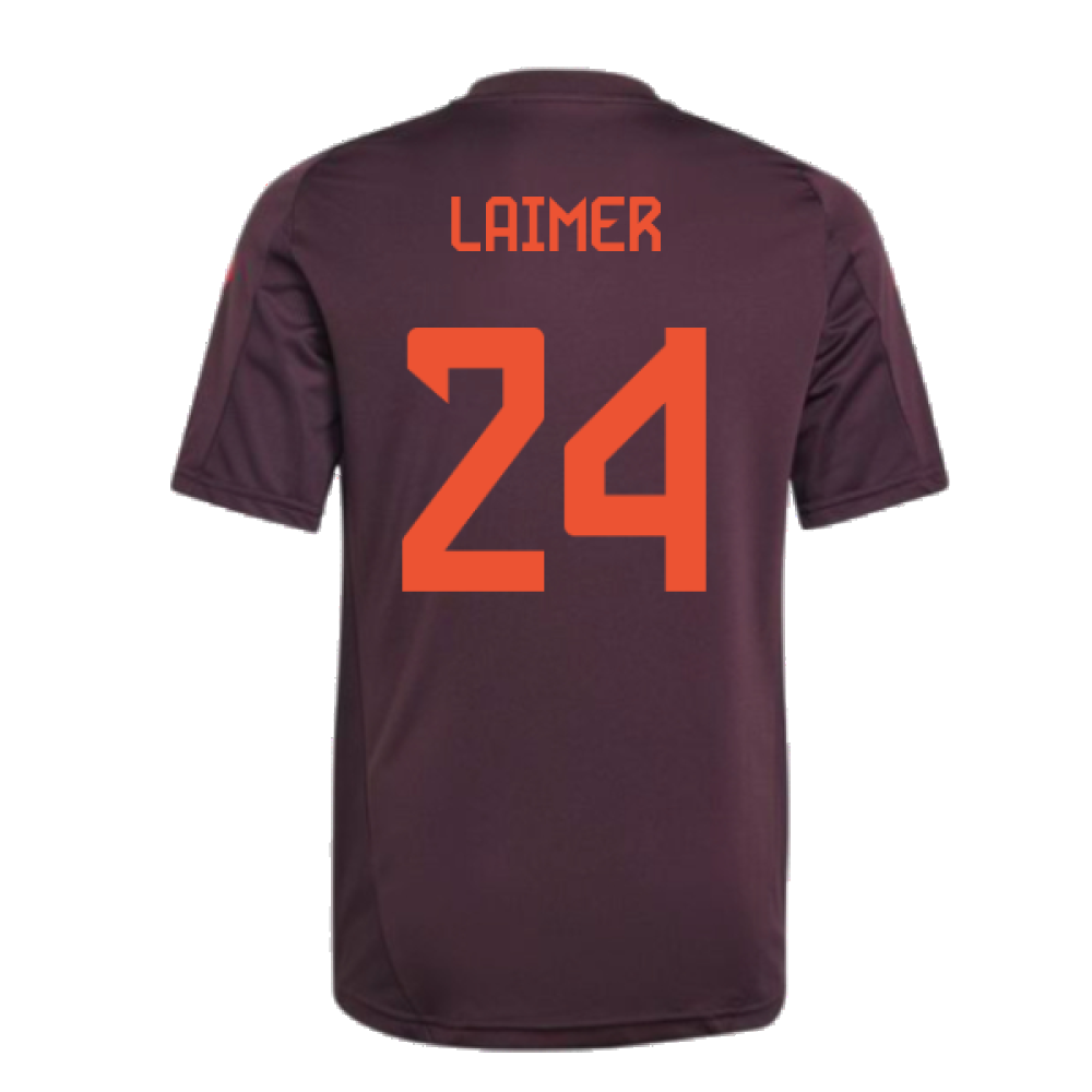 2024-2025 Bayern Munich Training Tee (Shadow Maroon) - Kids (Laimer 24)