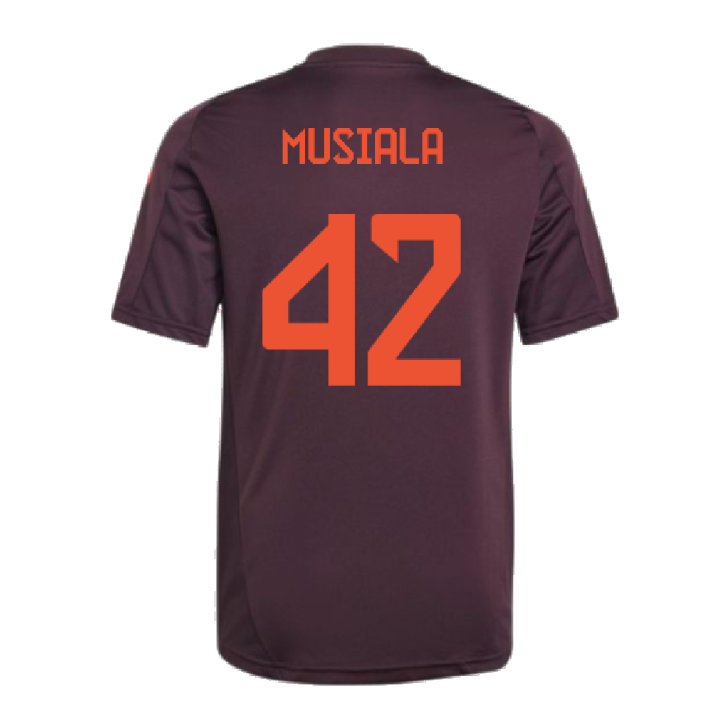 2024-2025 Bayern Munich Training Tee (Shadow Maroon) - Kids (Musiala 42)