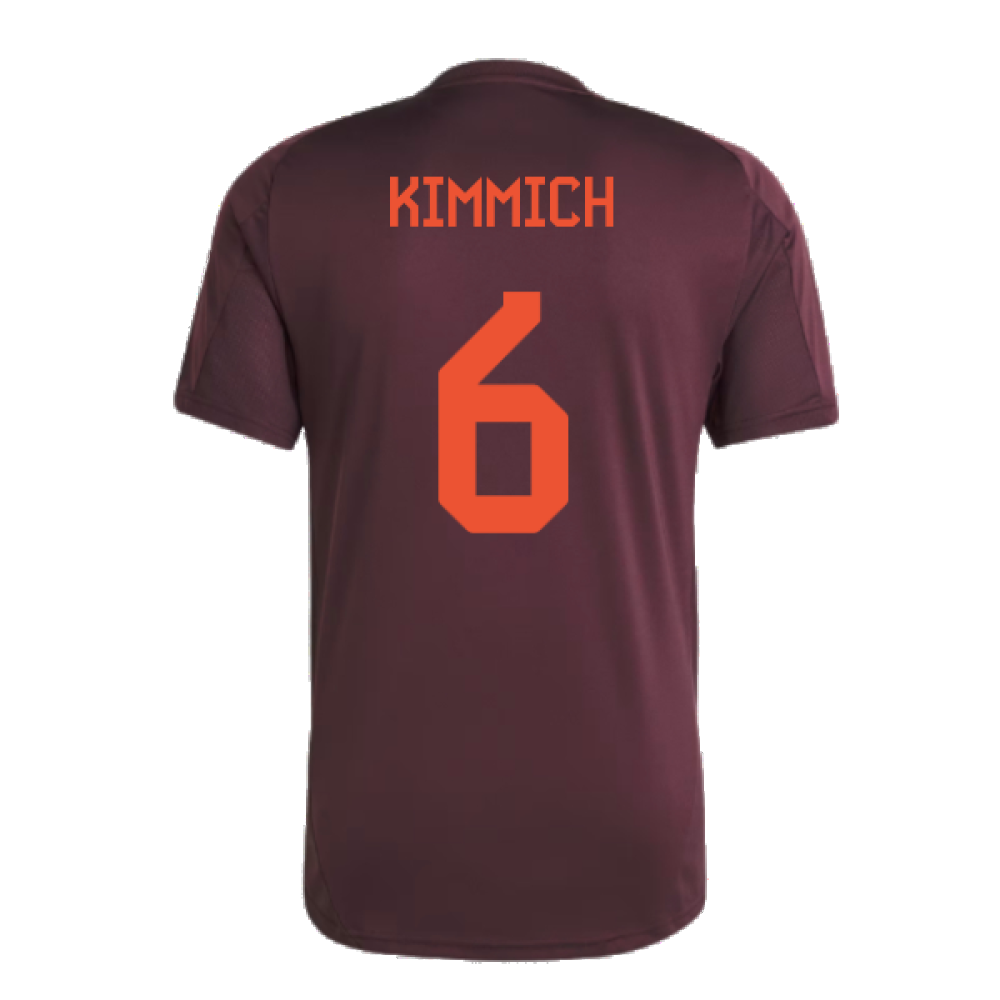 2024-2025 Bayern Munich Training Tee (Shadow Maroon) (Kimmich 6)