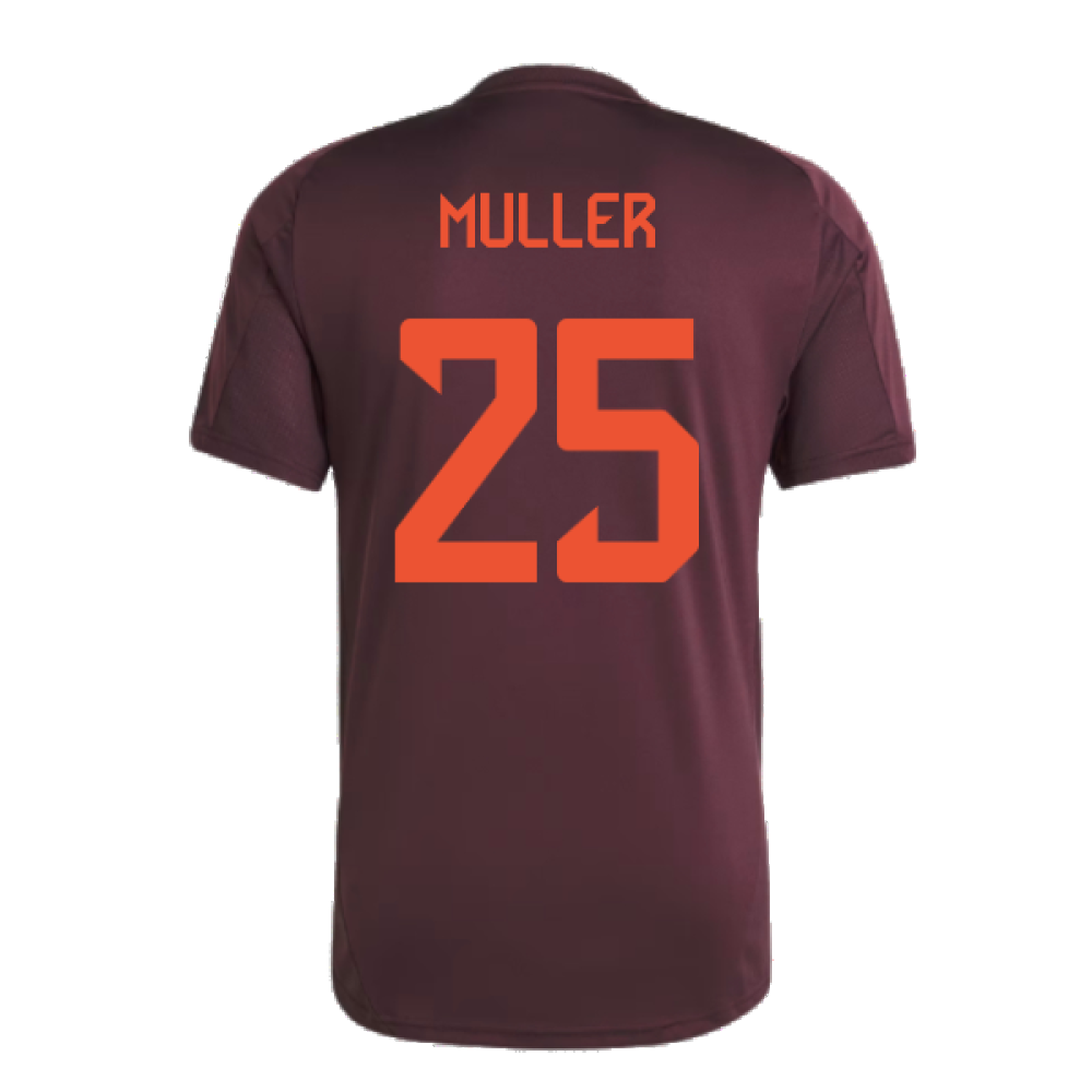 2024-2025 Bayern Munich Training Tee (Shadow Maroon) (Muller 25)