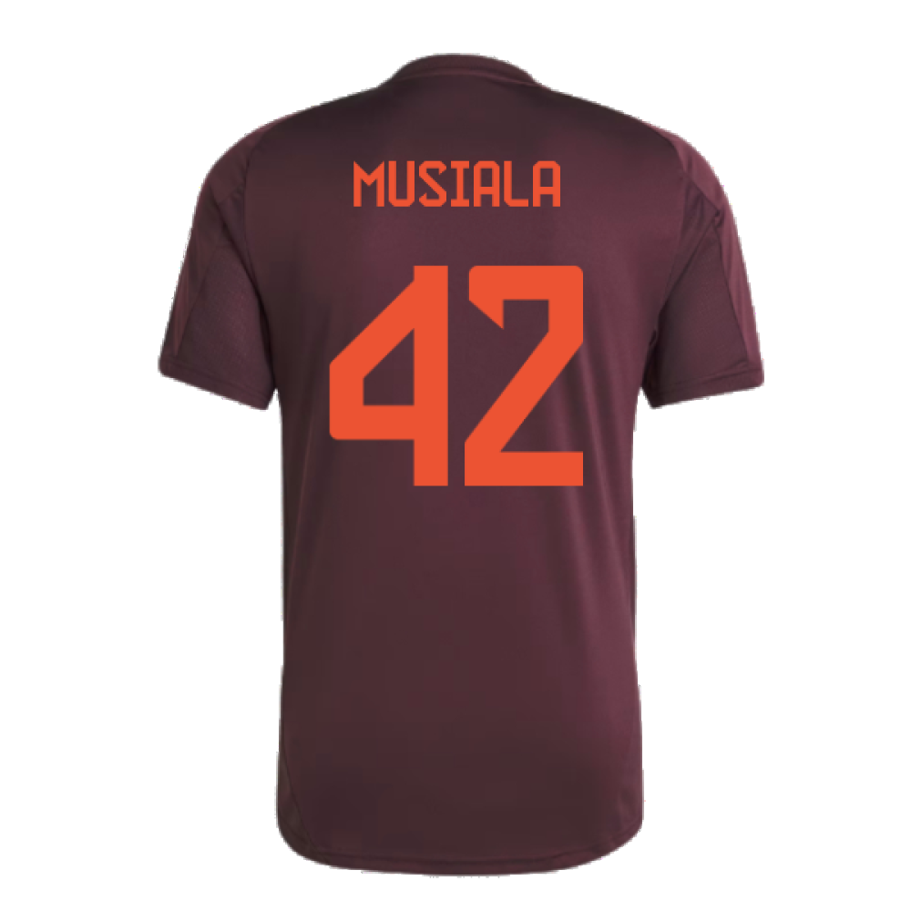 2024-2025 Bayern Munich Training Tee (Shadow Maroon) (Musiala 42)