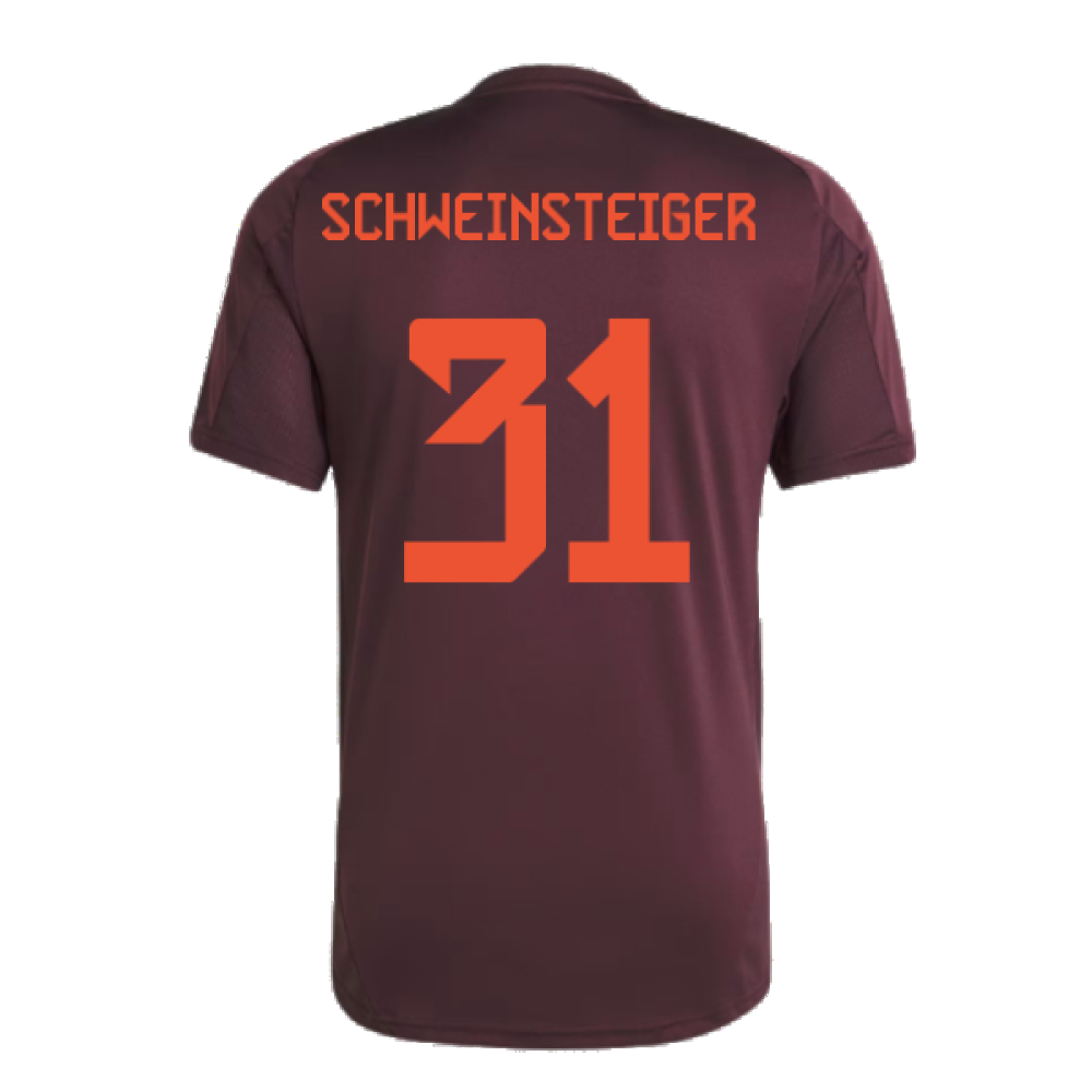 2024-2025 Bayern Munich Training Tee (Shadow Maroon) (Schweinsteiger 31)