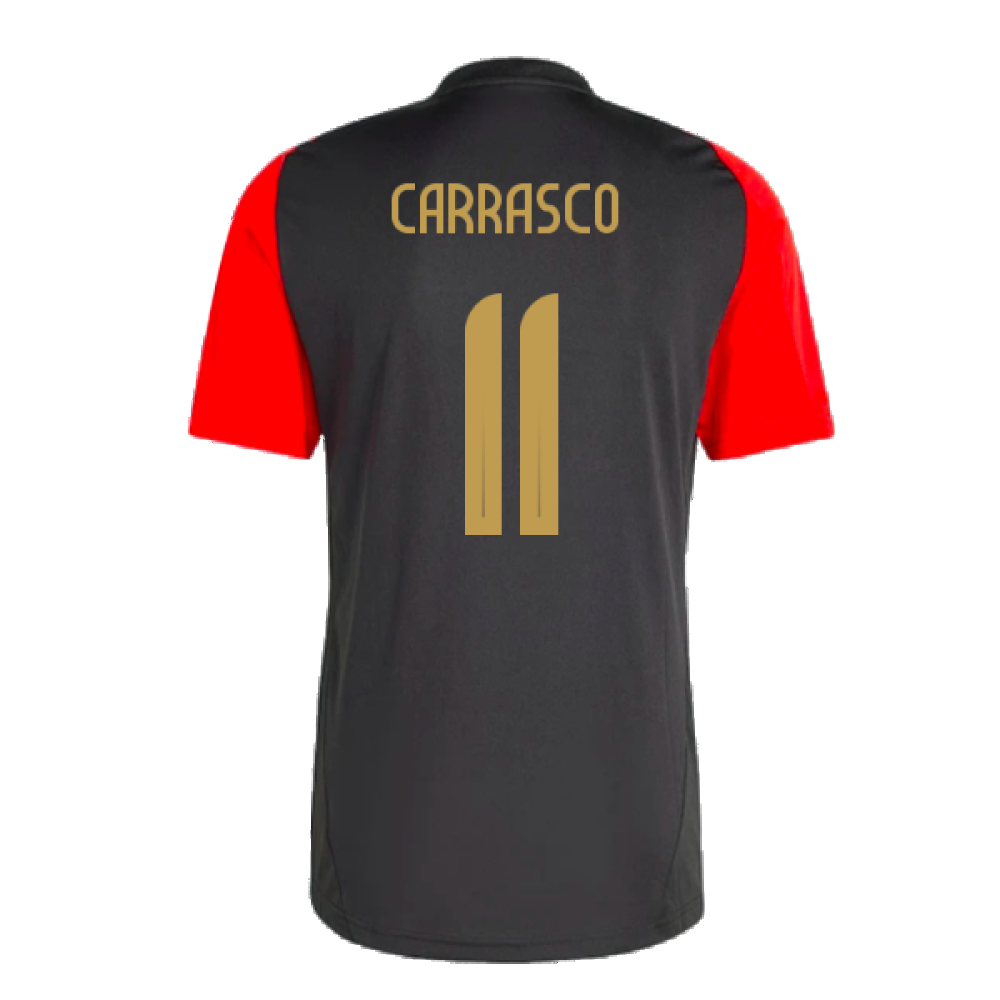 2024-2025 Belgium Training Jersey (Black) (Carrasco 11)