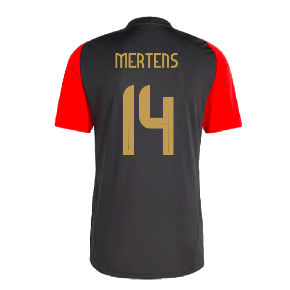 2024-2025 Belgium Training Jersey (Black) (Mertens 14)