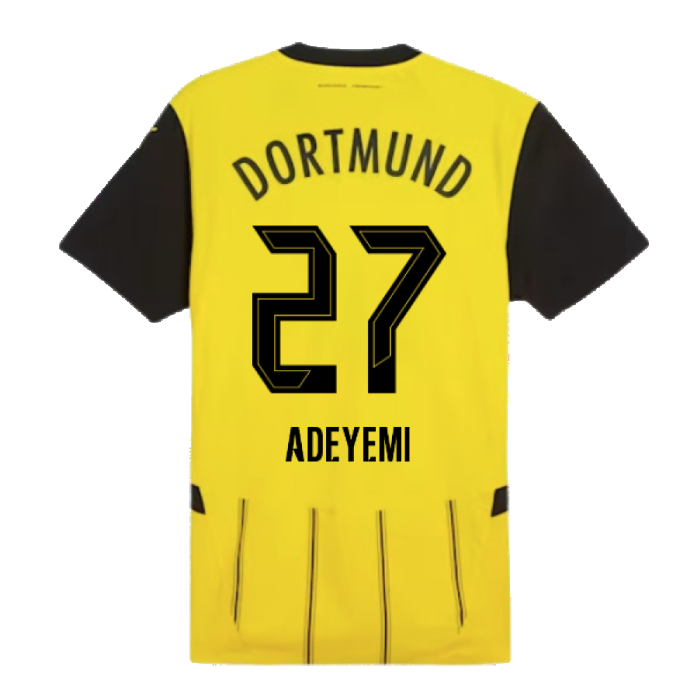 2024-2025 Borussia Dortmund Authentic Home Shirt (Adeyemi 27)