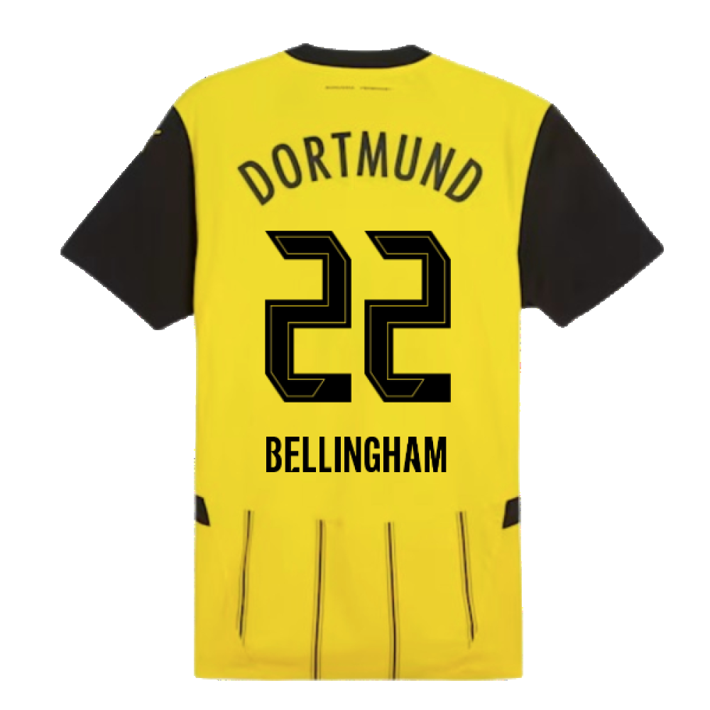 2024-2025 Borussia Dortmund Authentic Home Shirt (Bellingham 22)