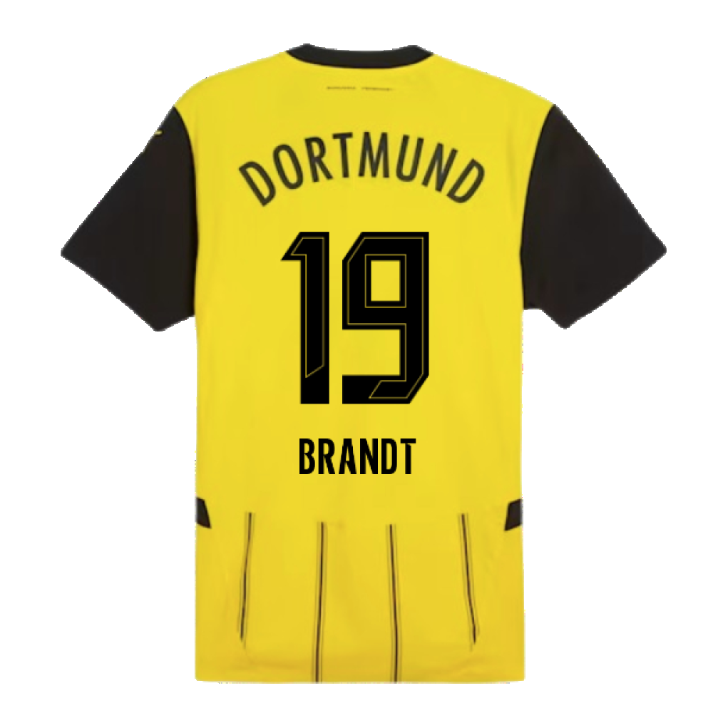 2024-2025 Borussia Dortmund Authentic Home Shirt (Brandt 19)