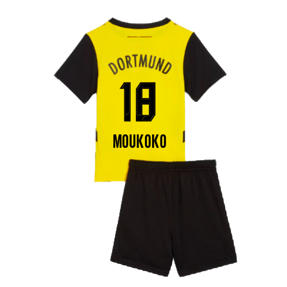 2024-2025 Borussia Dortmund Home Mini Kit (Moukoko 18)