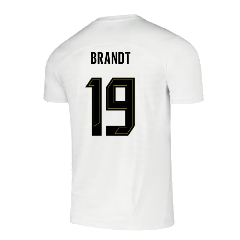 2024-2025 Borussia Dortmund Pre-Match Shirt (White) (Brandt 19)