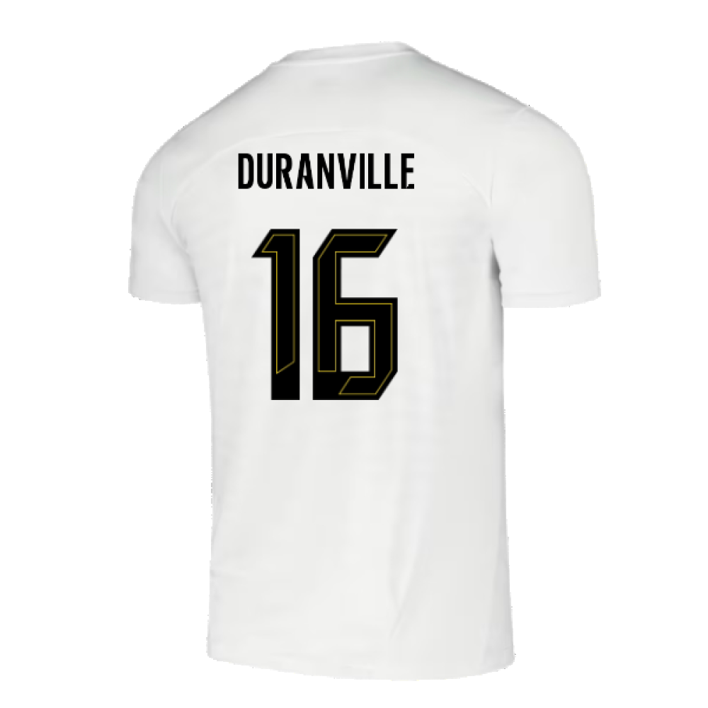 2024-2025 Borussia Dortmund Pre-Match Shirt (White) (Duranville 16)