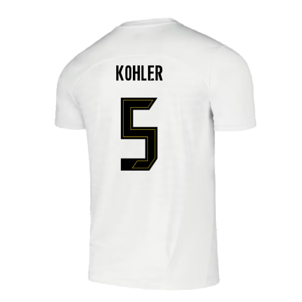 2024-2025 Borussia Dortmund Pre-Match Shirt (White) (Kohler 5)