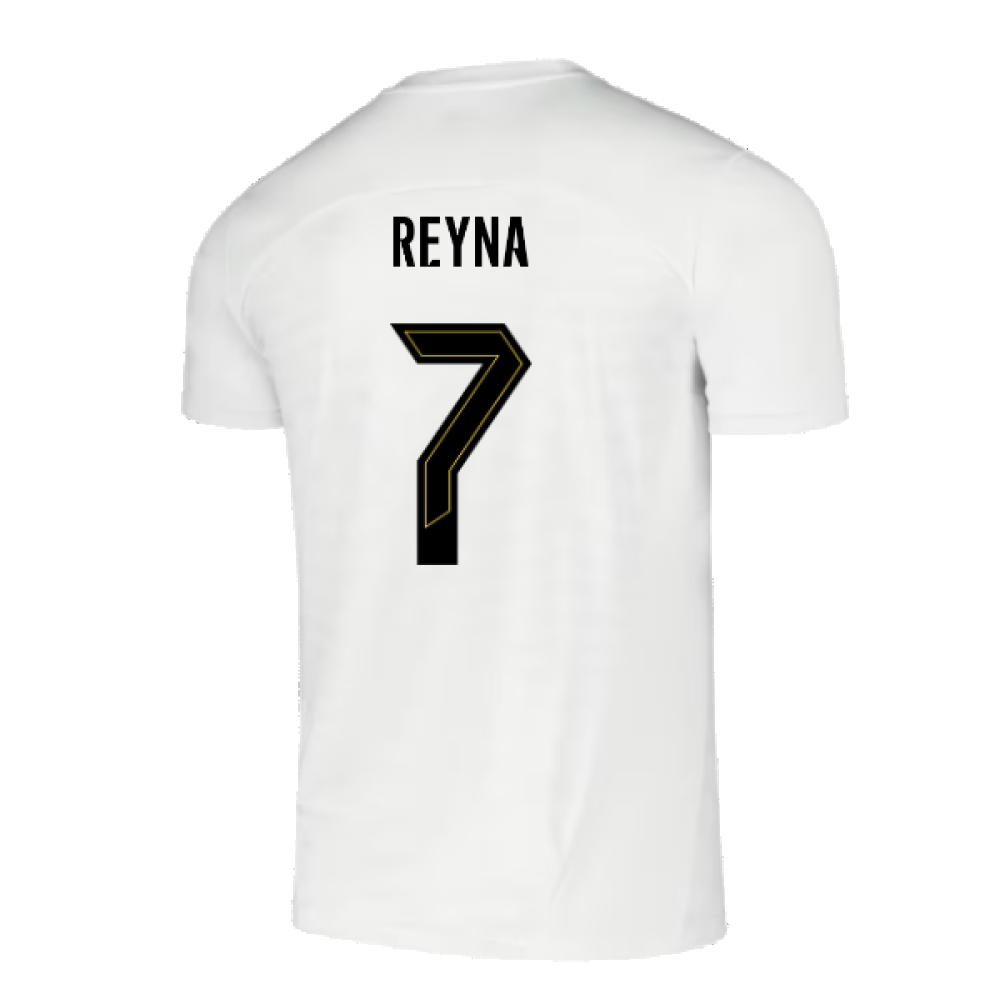 2024-2025 Borussia Dortmund Pre-Match Shirt (White) (Reyna 7)