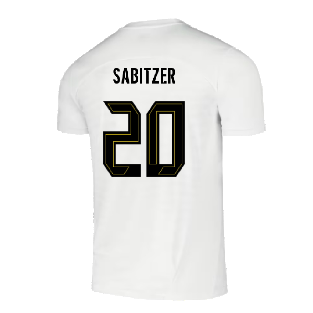 2024-2025 Borussia Dortmund Pre-Match Shirt (White) (Sabitzer 20)