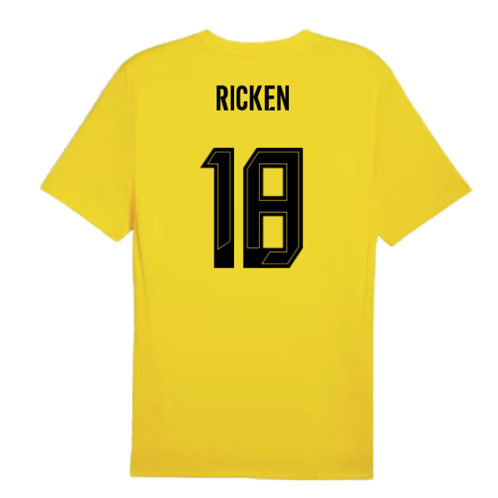 2024-2025 Borussia Dortmund Training Shirt (Yellow) (Ricken 18)