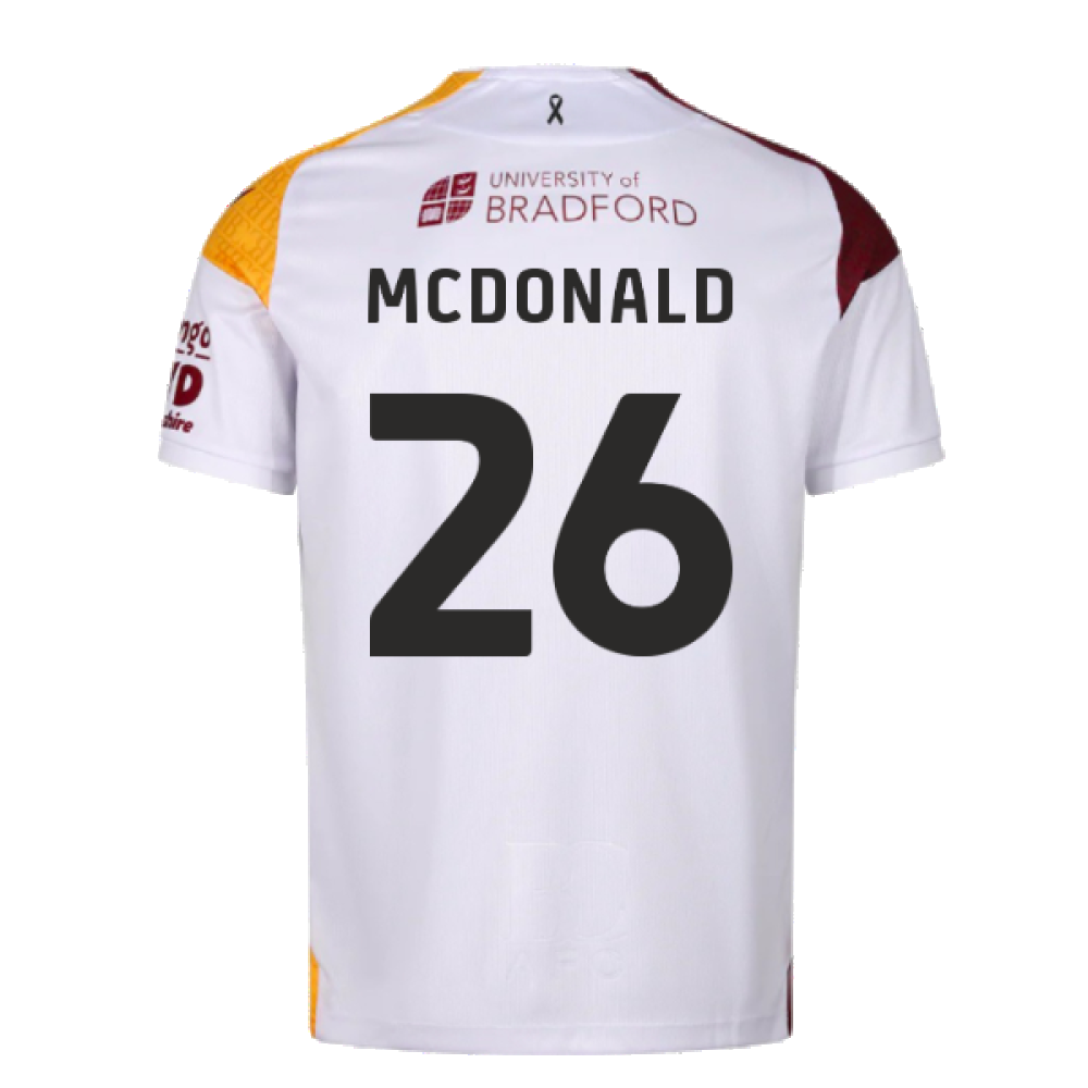 2024-2025 Bradford City Away Shirt (McDonald 26)