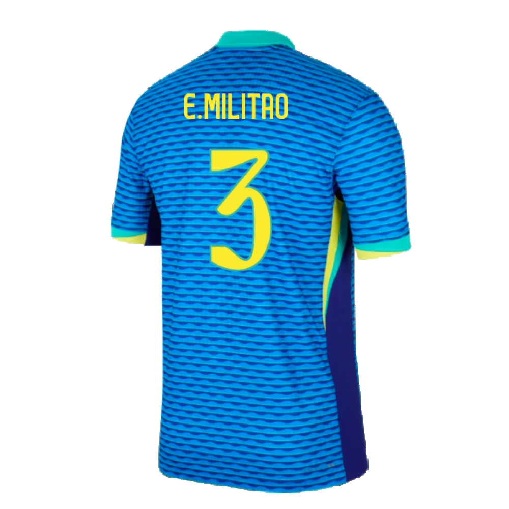 2024-2025 Brazil Away Dri-Fit ADV Match Shirt (E.Militao 3)