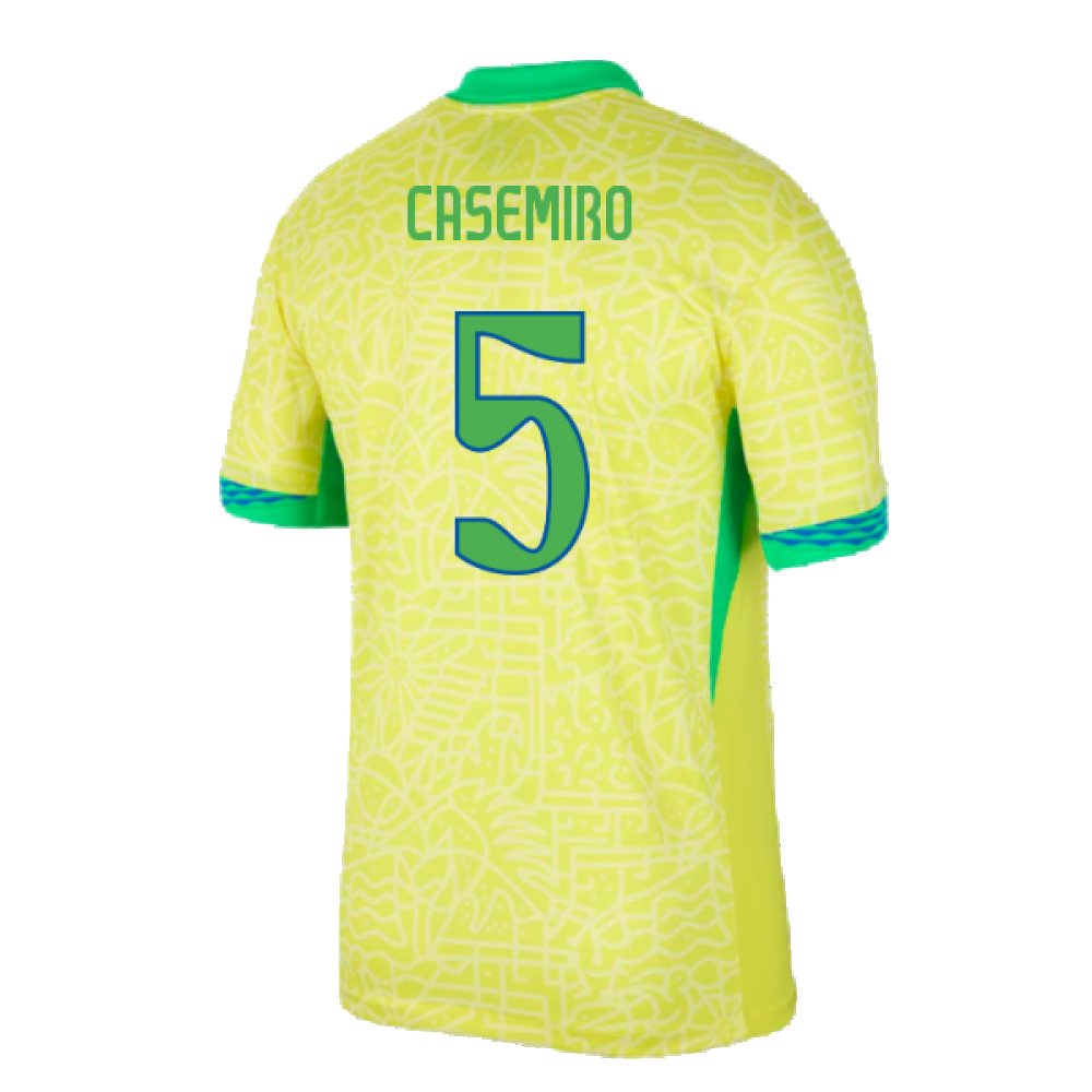 2024-2025 Brazil Home Shirt (Casemiro 5)