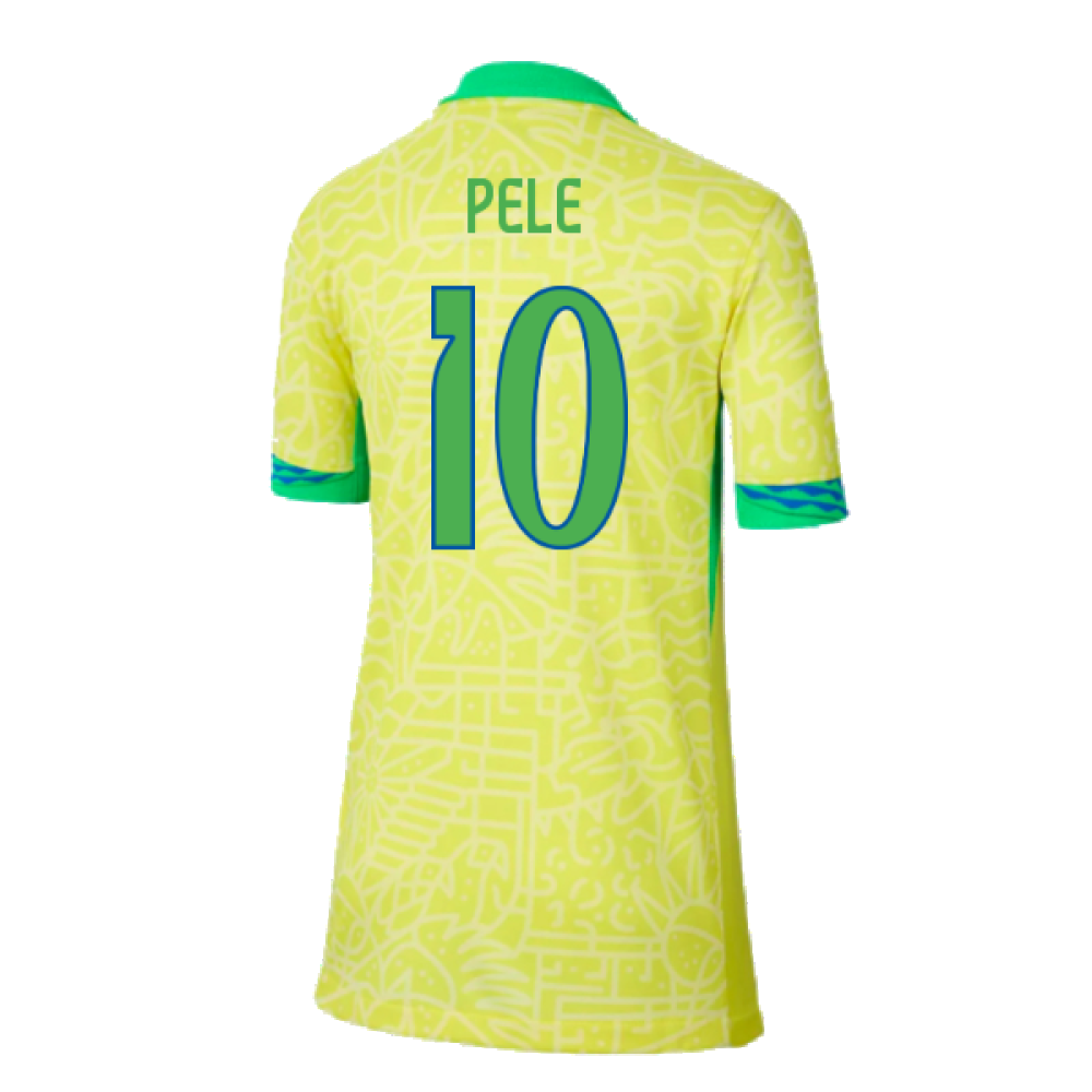 2024-2025 Brazil Home Shirt (Kids) (Pele 10)