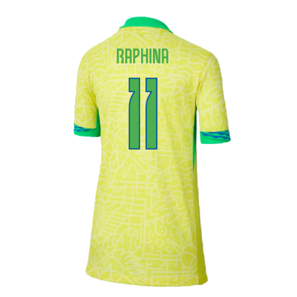 2024-2025 Brazil Home Shirt (Kids) (Raphina 11)