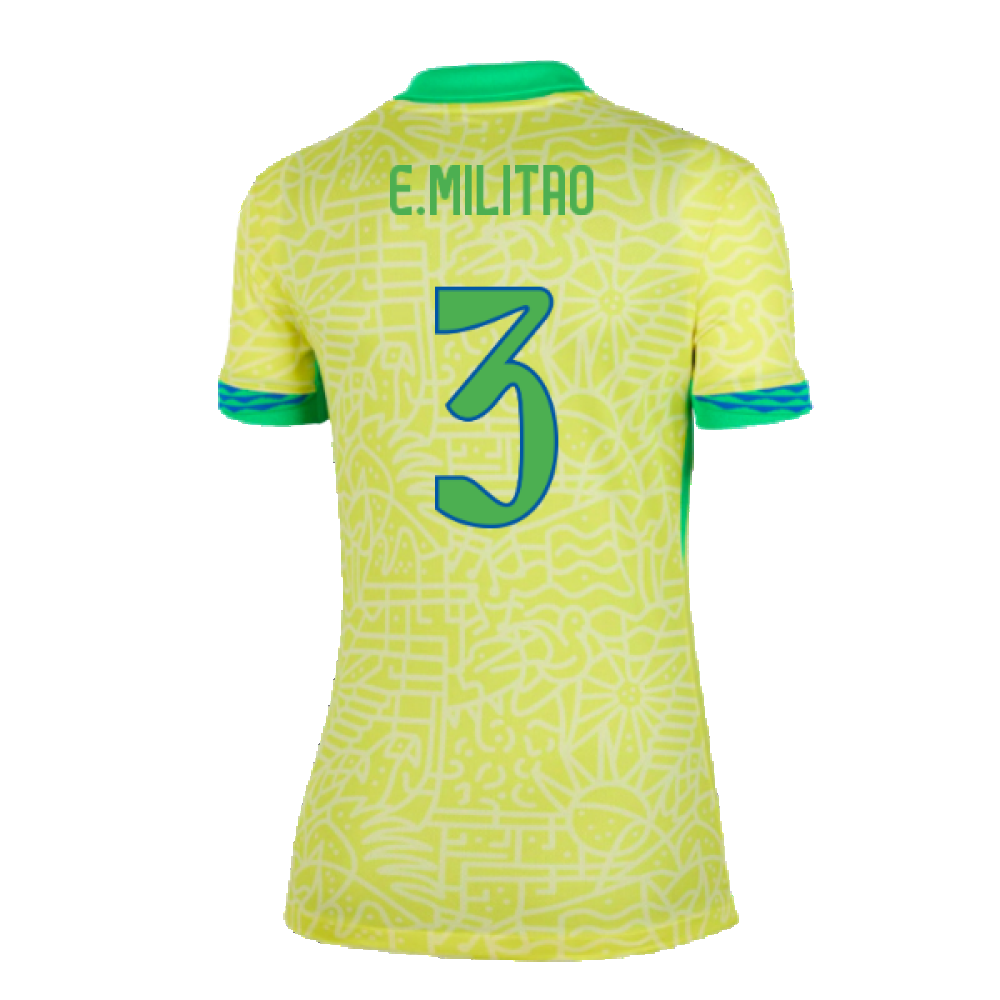 2024-2025 Brazil Home Shirt (Womens) (E.Militao 3)