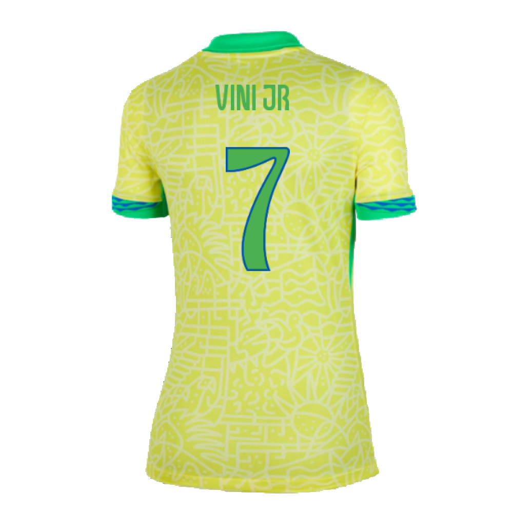 2024-2025 Brazil Home Shirt (Womens) (Vini JR 7)