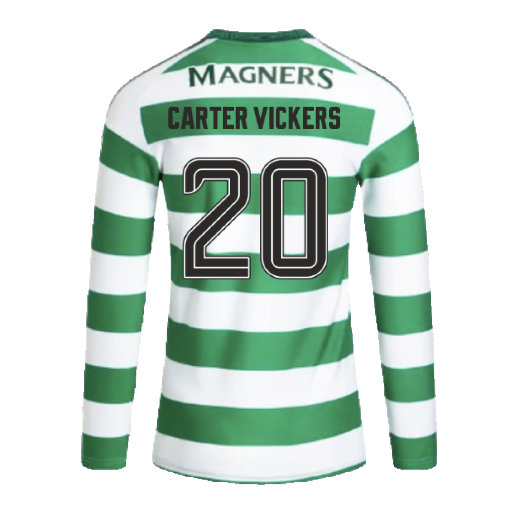 2024-2025 Celtic Home L/S Home Shirt (Carter Vickers 20)