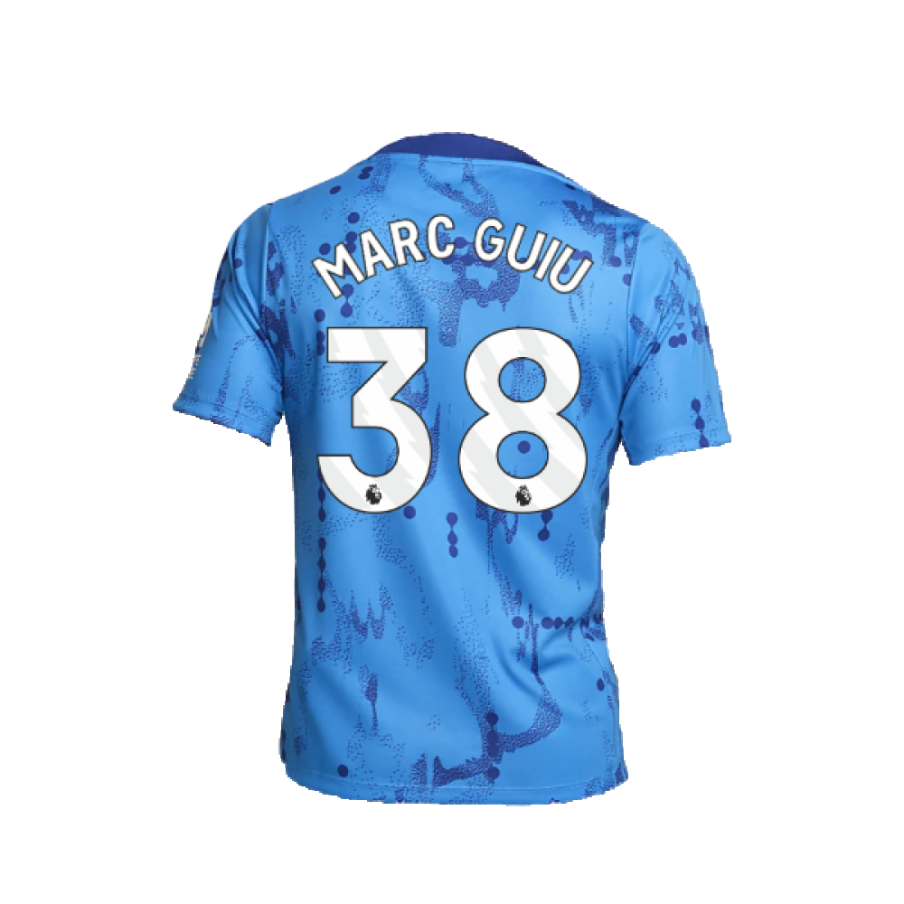 2024-2025 Chelsea Academy Pro Pre-Match Shirt (Blue) (Marc Guiu 38)