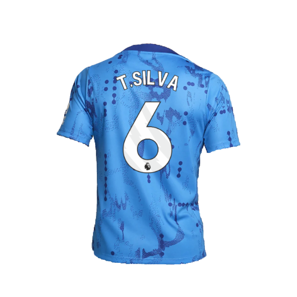 2024-2025 Chelsea Academy Pro Pre-Match Shirt (Blue) (T.Silva 6)