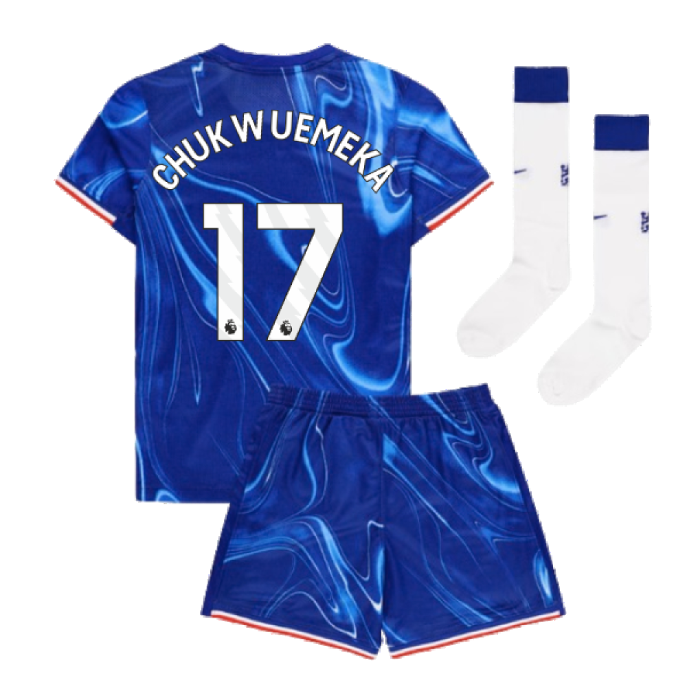 2024-2025 Chelsea Home Mini Kit (Chukwuemeka 17)