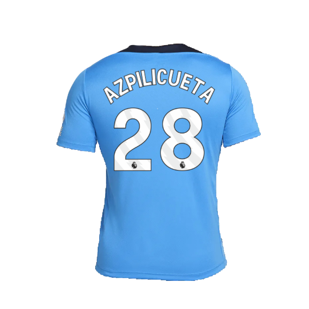 2024-2025 Chelsea Strike Dri-FIT Knit Shirt (Light Photo Blue) (Azpilicueta 28)